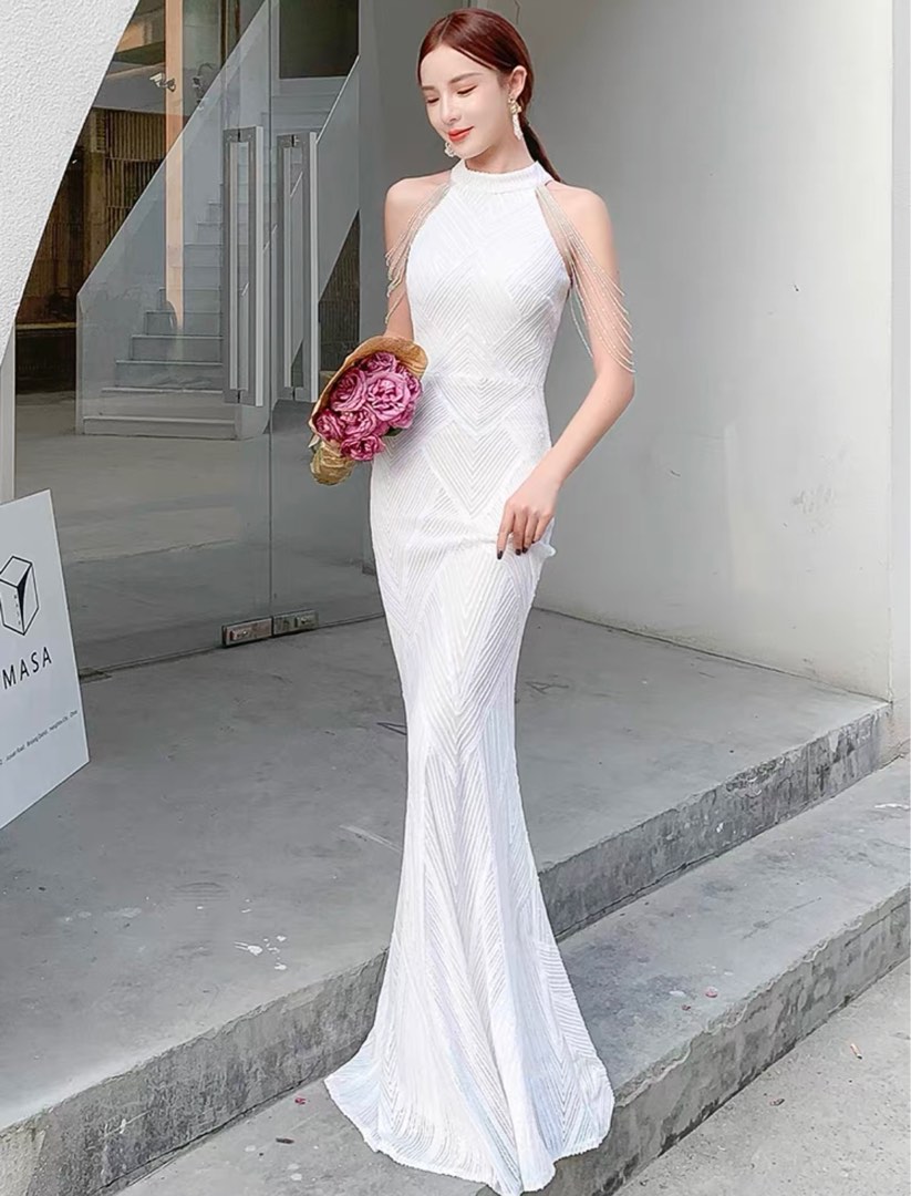 Mermaid hot sale evening gown