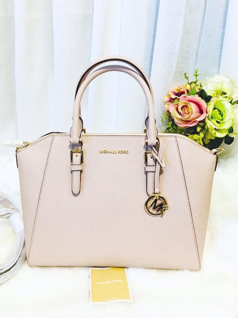 Michael Kors CIARA LARGE SAFFIANO LEATHER SATCHEL Women s Fashion Bags Wallets Purses Pouches on Carousell