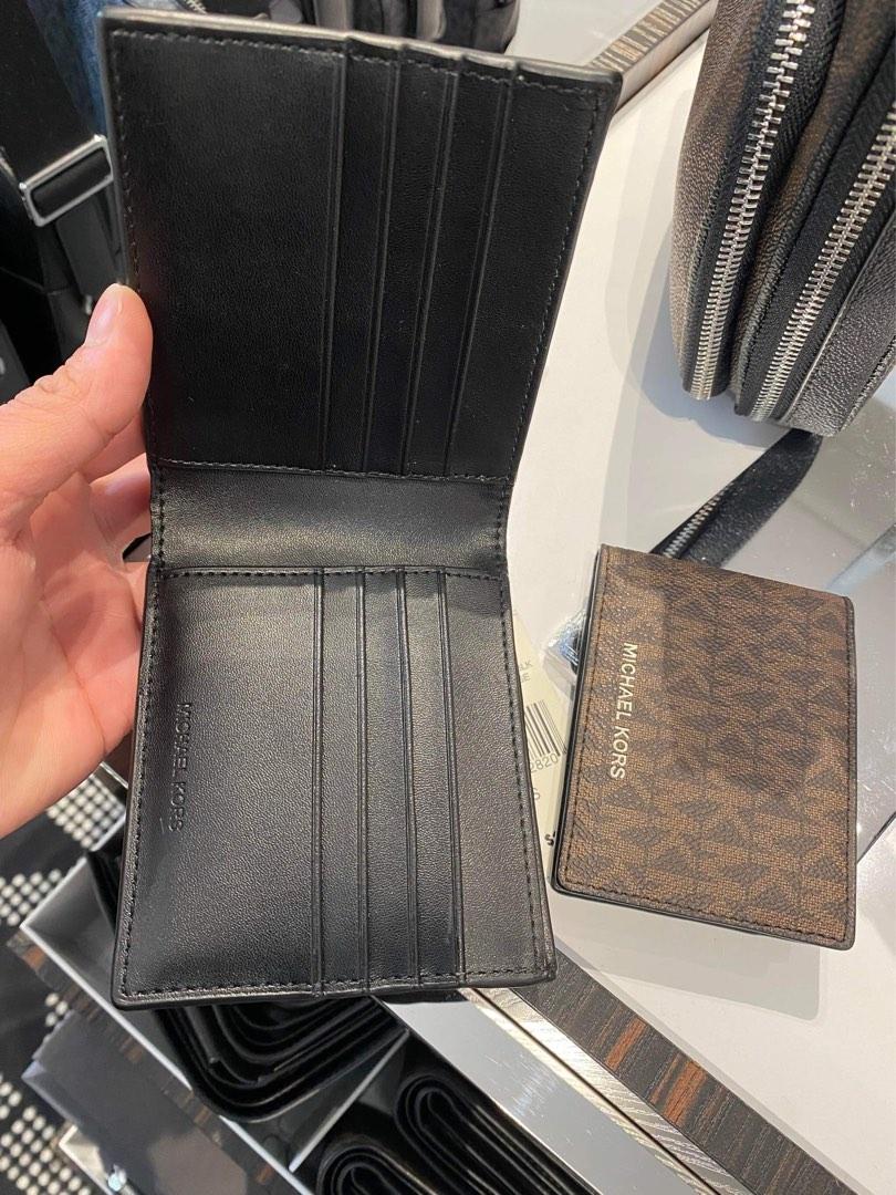 Michael Kors COOPER BILLFOLD PASSCASE Leather Wallet - BRN/BLK [ORIGINAL],  Men's Fashion, Watches & Accessories, Wallets & Card Holders on Carousell