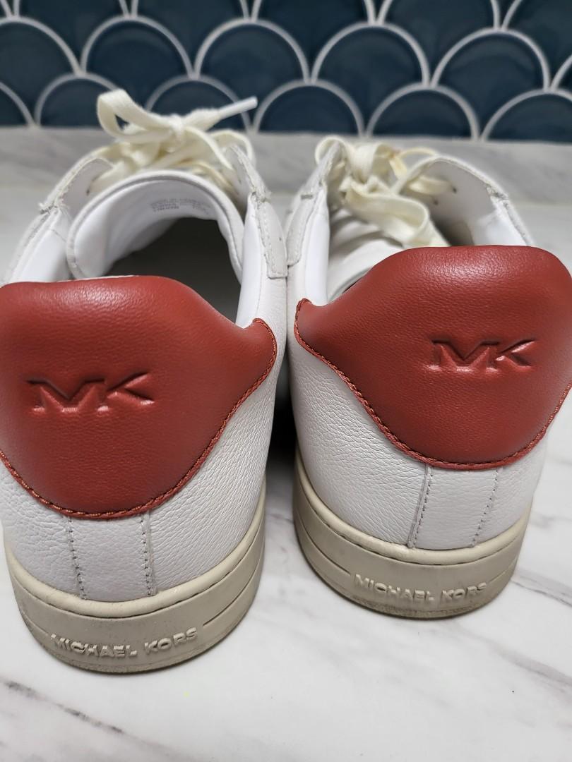 Michael kors white and red sneakers on sale