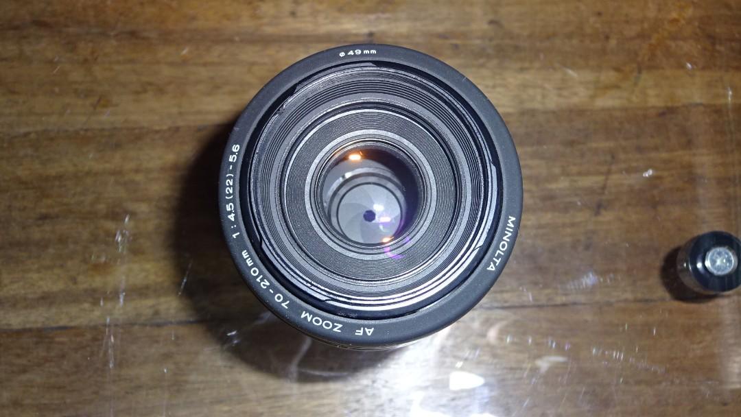Minolta AF Zoom 70210mm f4.5(22)5.6 lens made for Minolta Film SLRs
