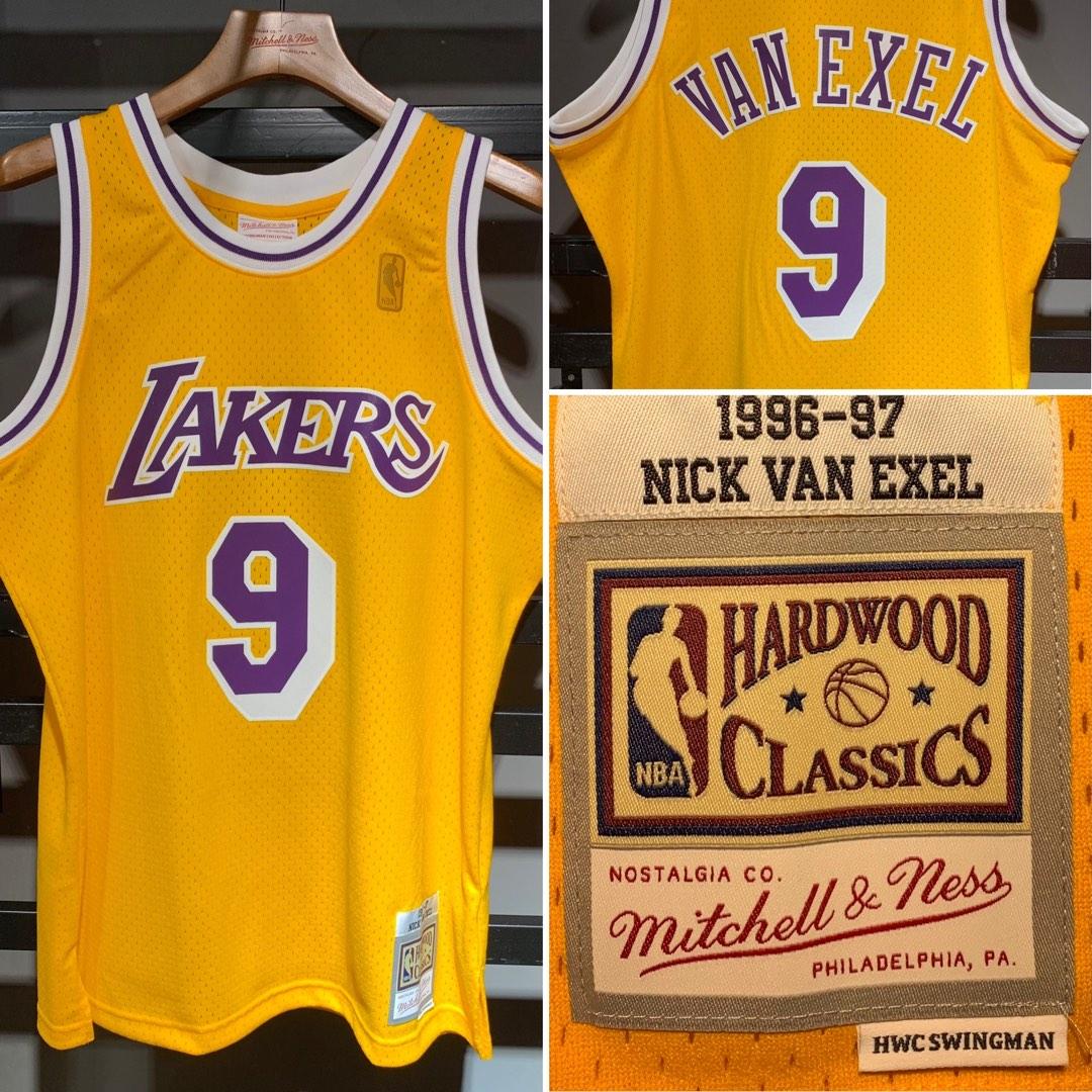 Mitchell & Ness NBA Swingman Jersey Los Angeles Lakers 1996-97 Nick Van Exel  #9 Yellow