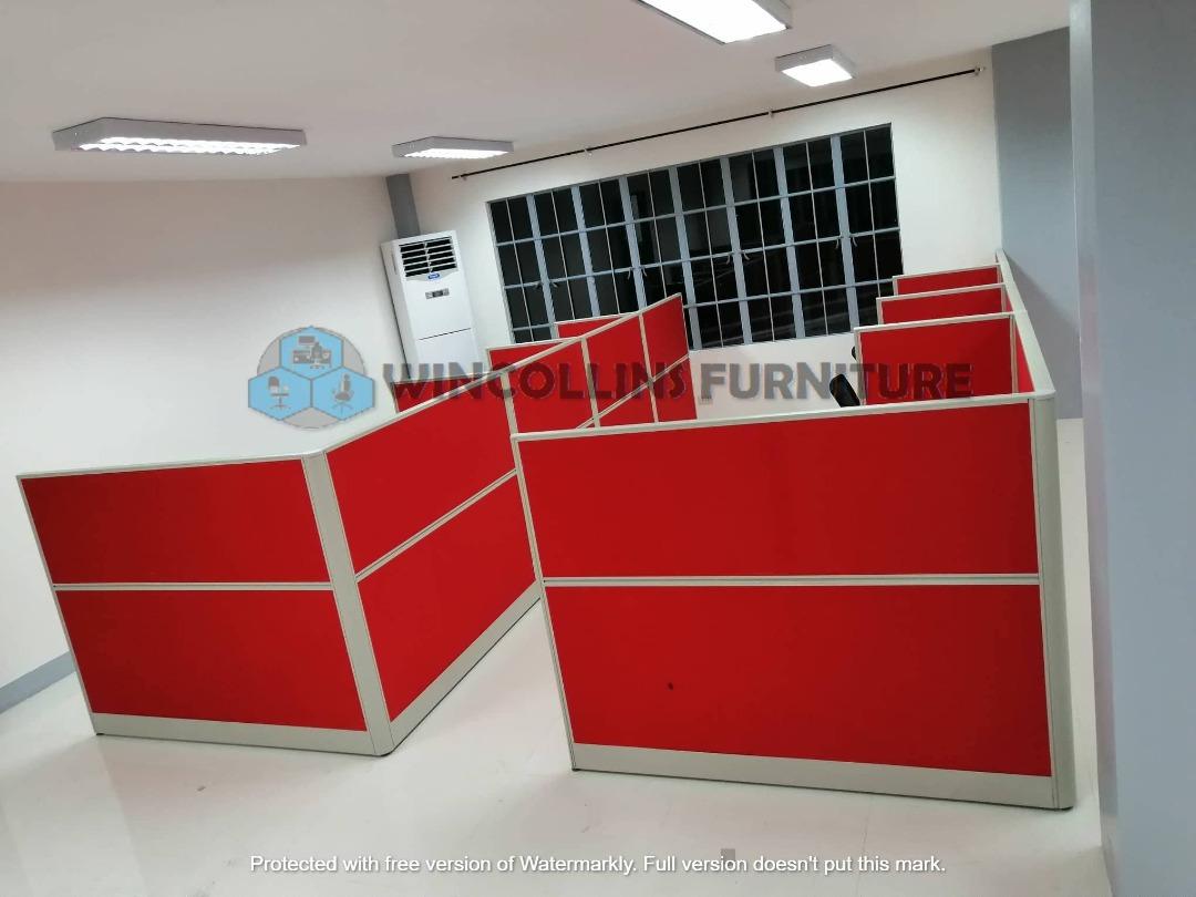 MODULAR OFFICE PARTITION , OFFICE CUBICLES, Furniture & Home Living ...