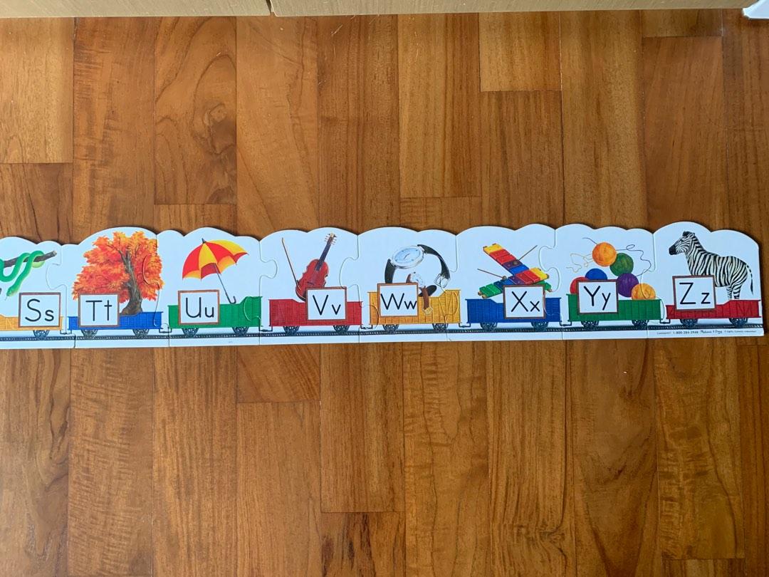 Rare Montessori ABC Alphabet Train Puzzle from Europe, Hobbies & Toys
