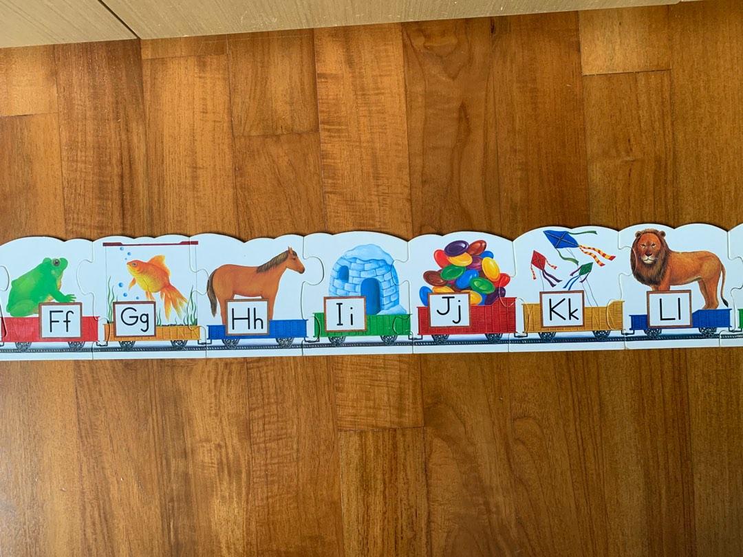 Rare Montessori ABC Alphabet Train Puzzle from Europe, Hobbies & Toys