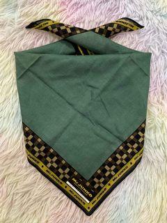 Mr Junko Koshino Army Green Handkerchief with Sticker 17.5" inches - P99.00