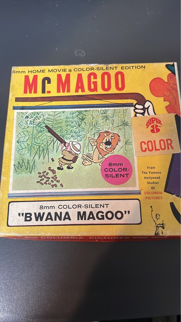 極罕！ 超過80年！ Mr. Magoo-Bwana Magoo-8MM COLOR Film, 興趣及遊戲, 收藏品及紀念品, 古董收藏 ...