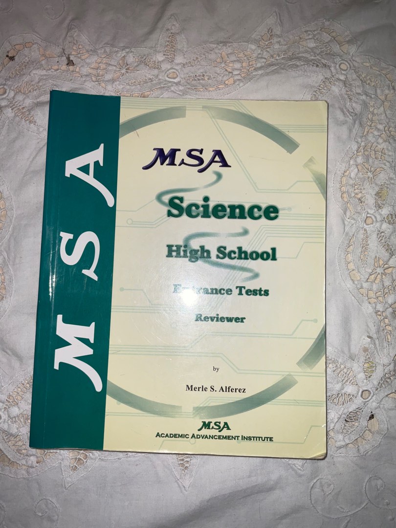 MSA Science High School Entrance Exam Reviewer, Hobbies & Toys, Books & Magazines, Textbooks on
