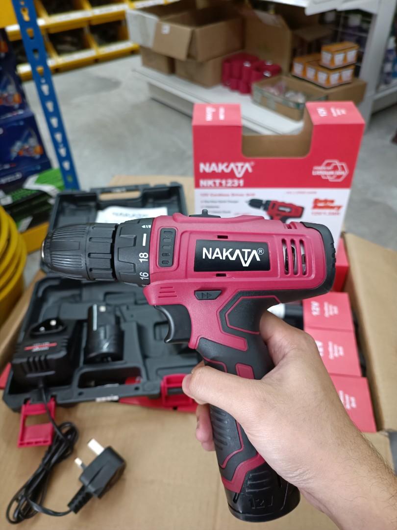 Nakata Cordless Drill 12V full set Hobbies Toys Stationery