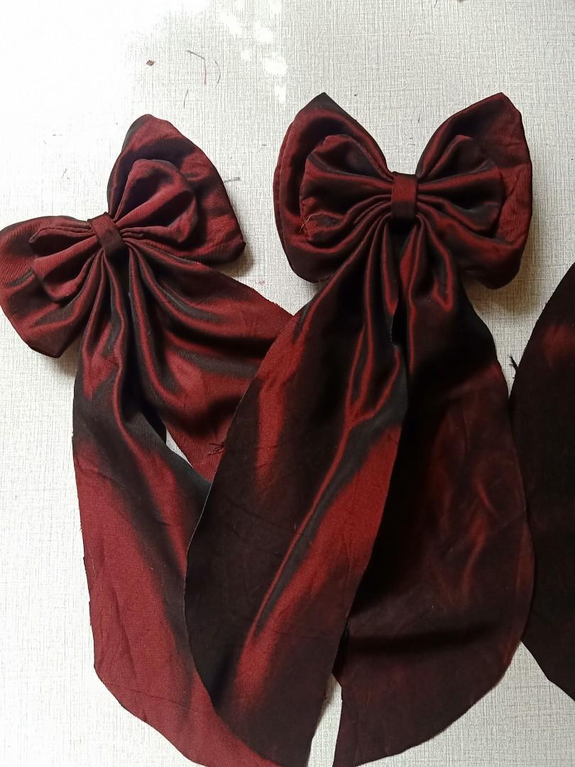 NAMI'S | Maroon Ribbon with Tail (Category: Hair Accessories) located in Arayat. Submitted by NamiCharmsApparel (Listing ID 1186506746, Image 1). Description: MAROOOON Ribbon with tail. Black when indoors, maroon in outdoors..