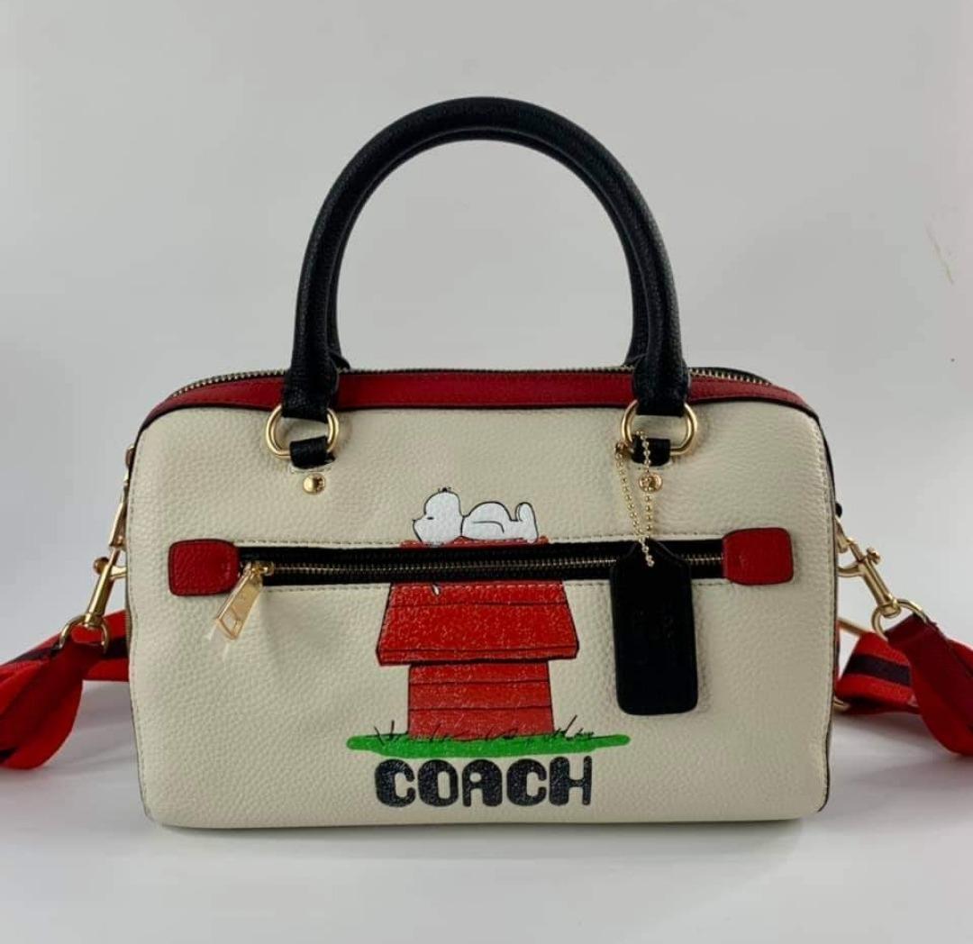 Coach, Bags, Sale Coach X Peanuts Rowan Satchel With Snoopy Print Strap  No Tag Never Worn