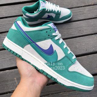 Nike Dunk Low SE White and Green Double Hook Low Top