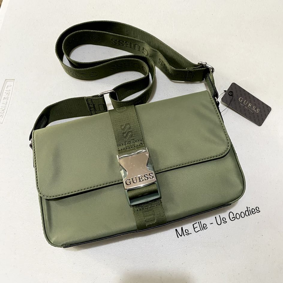 Original Guess Nylon Crossbody Sling Bag, Women's Fashion, Bags