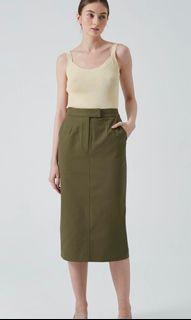 Our Second Nature Cotton Straight-cut Skirt