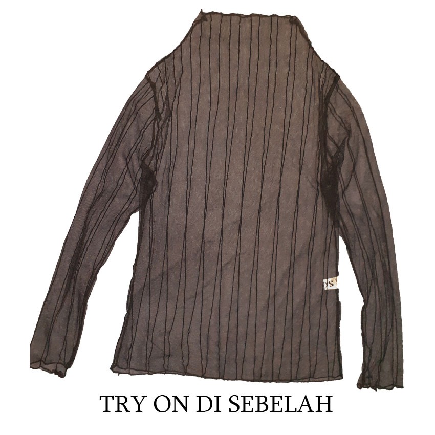 OUTER/INNER JARING TRANSPARAN, Fesyen Wanita, Pakaian Wanita, Atasan di