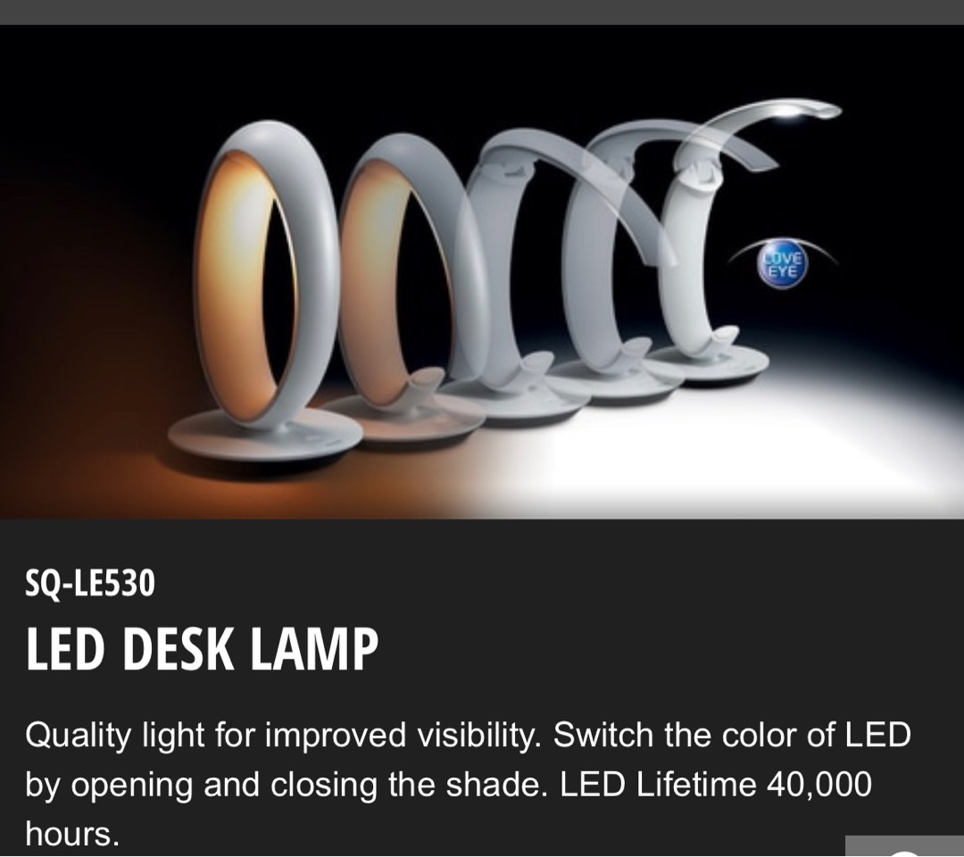 Panasonic LED Desk lamp, Furniture & Home Living, Lighting & Fans