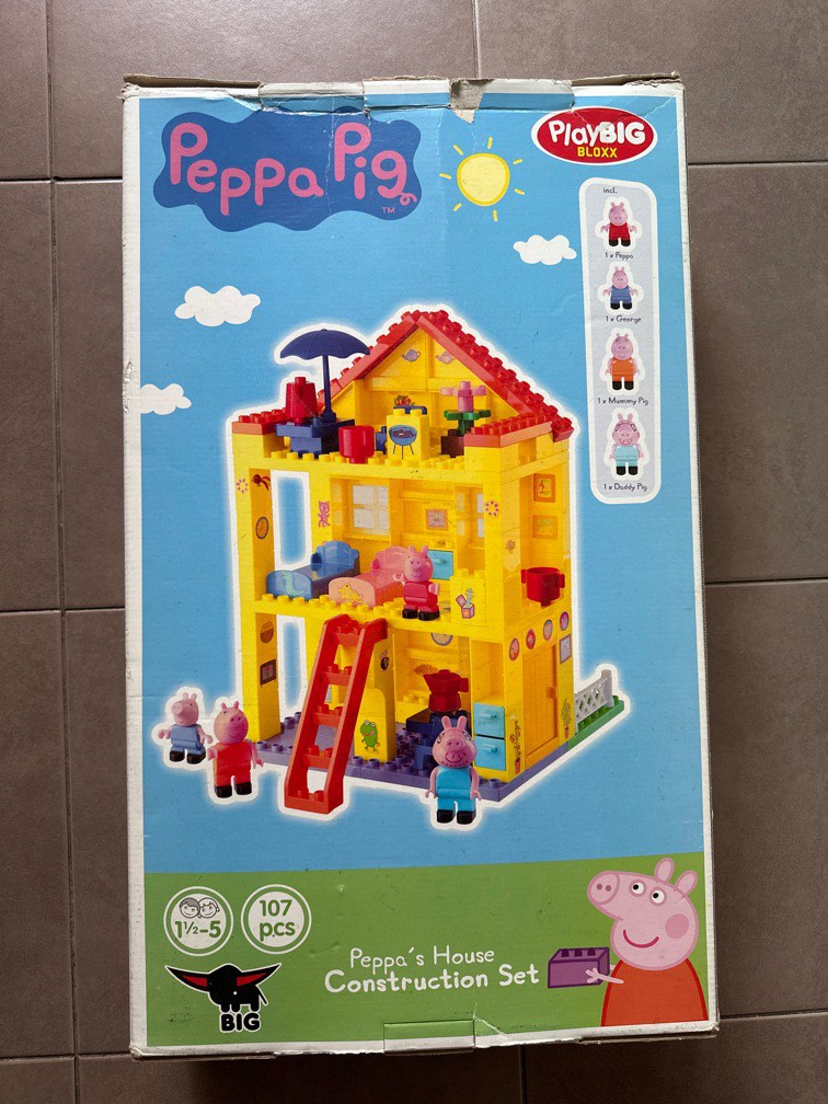 Big peppa pig peppas house building sets clearance