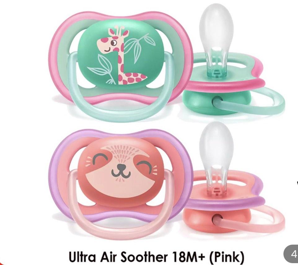 Philips Avent Ultra Air Pacifier 18m+, Babies & Kids, Nursing & Feeding ...