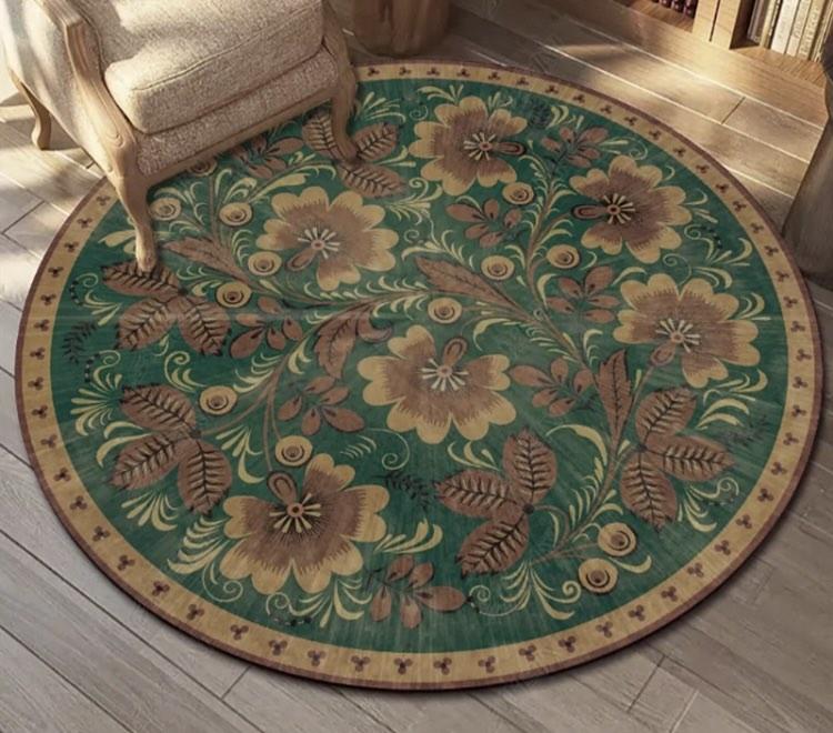 PO Large round carpet/rug, Furniture & Home Living, Home Decor, Carpets