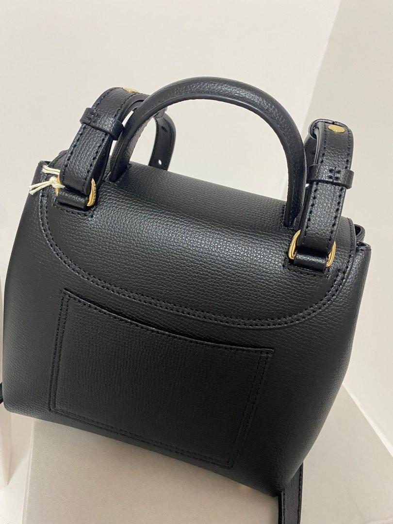 Polene Numero Un Nano Bag - Black Textured Leather, Luxury, Bags