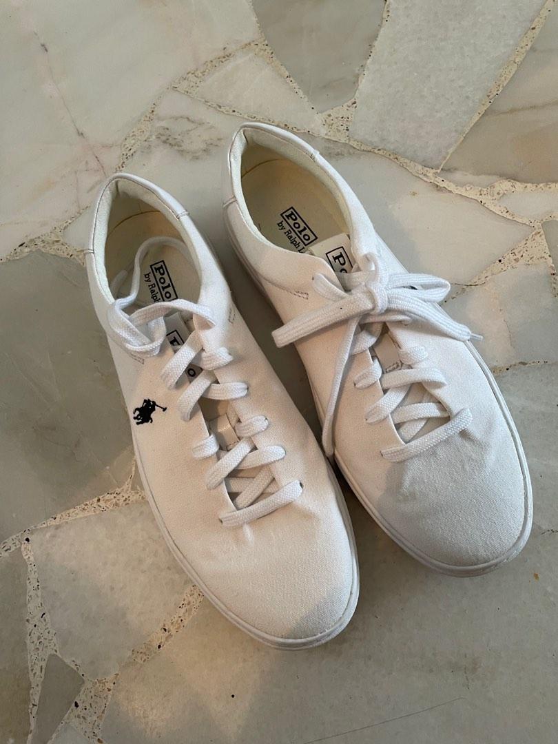 Ralph lauren store polo white sneakers