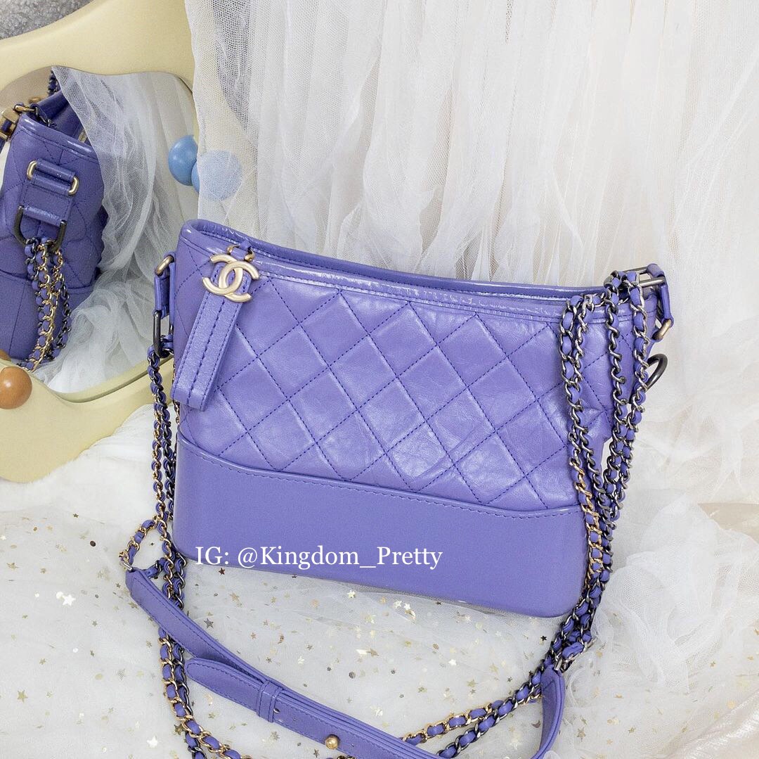 Chanel gabrielle purple store