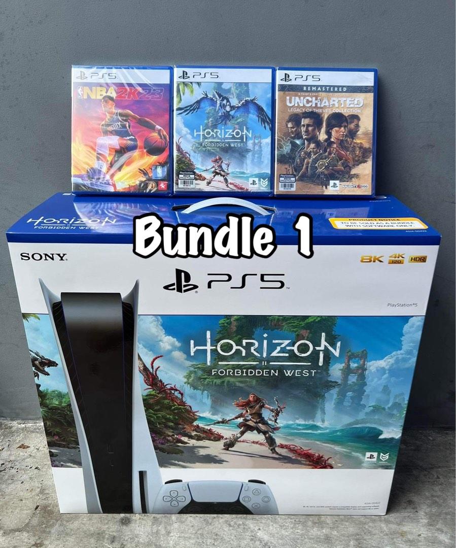 PS5 Disk Version Bundle with 3 Games, Video Gaming, Video Game Consoles