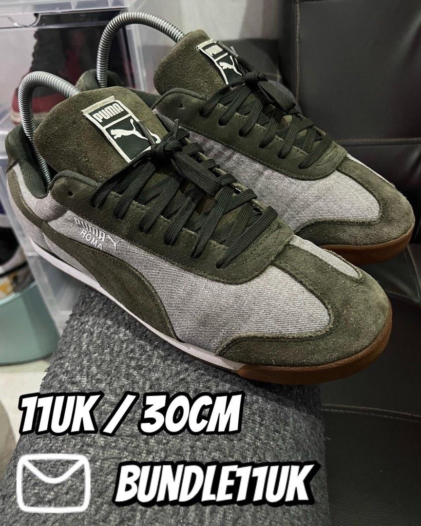 Puma roma grey best sale suede