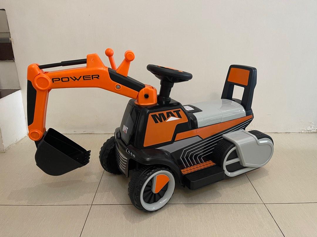Ride On Excavator Toy (Orange), Hobbies & Toys, Toys & Games on Carousell