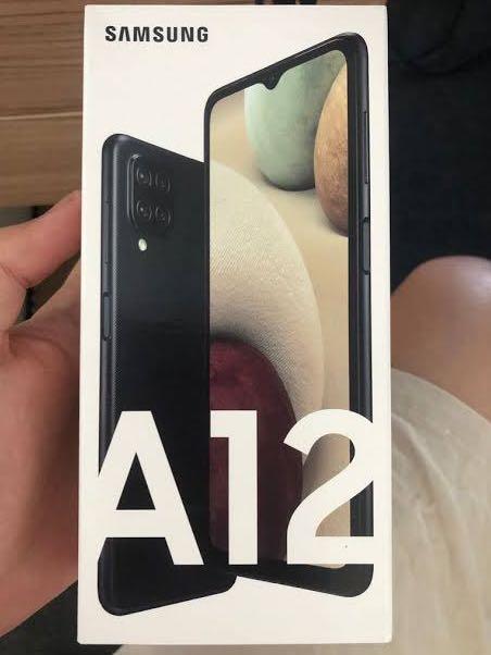 Samsung Galaxy A12 (Category: Samsung) located in Las Pinas. Submitted by issaprelovedstuff (Listing ID 1186630136, Image 1). Description: Brand new Samsung Galaxy A12 Sealed with box 6GB/128 GB smartphone Comes in black or white Original, selling it for a low price because of company benefits Quad camera with macro lens Good for school and social media use Kindly search for the specs on samsung website :) Meet up: (with Php40.00 handling fee) 📍