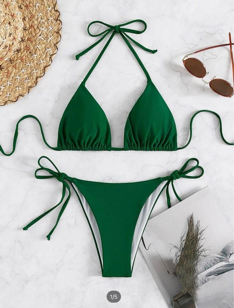 Venuja Women's Nylon Bikini Green main image 1
