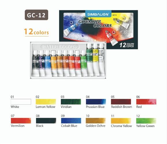 Simbalion Gouache Paint Set | Arts & Crafts, Hobbies & Toys, Stationary ...