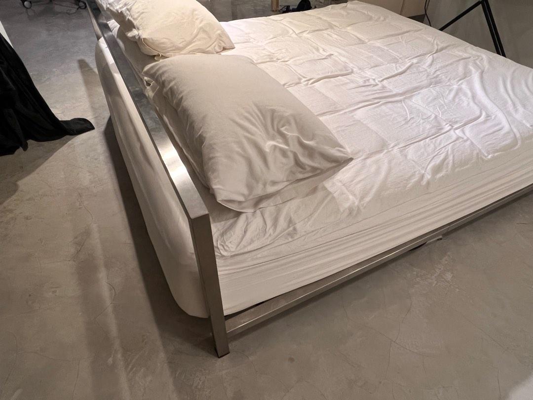 Stainless steel super king size bed frame, Furniture & Home Living