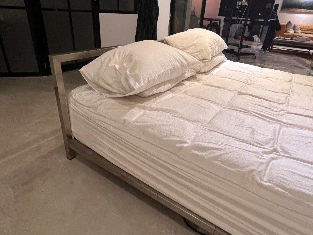 Stainless steel super king size bed frame, Furniture & Home Living