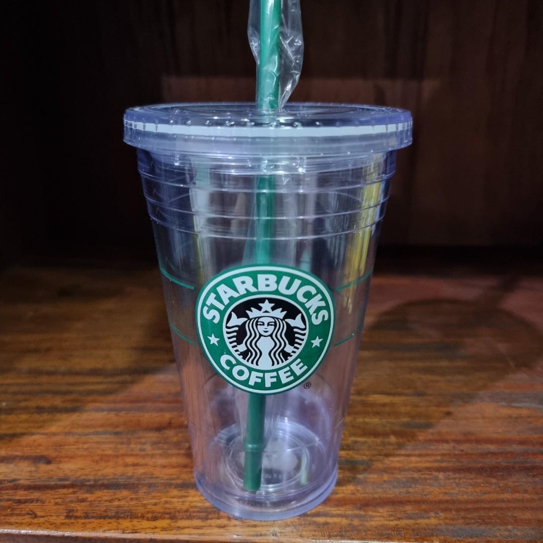 Starbucks Cold Cup Clear Old Logo, Furniture & Home Living, Kitchenware