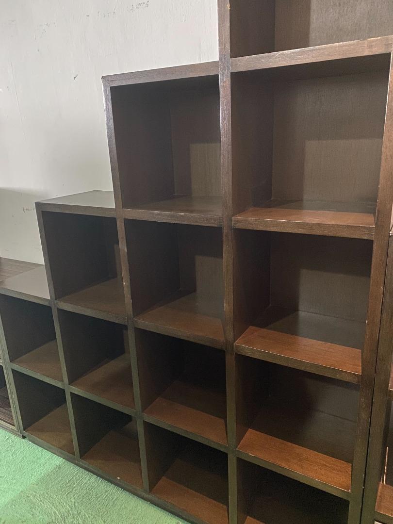 Step design bookshelf (similar to Ikea kallax design