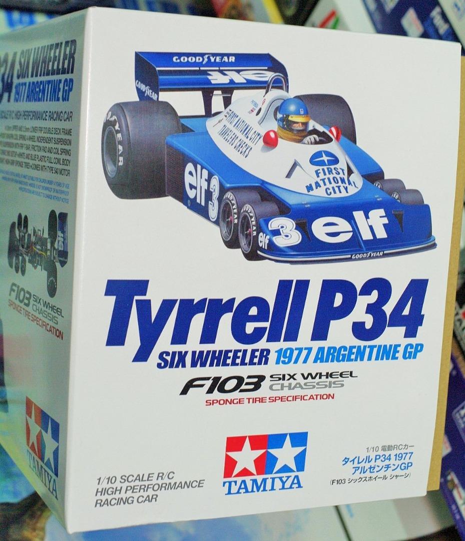 全新-Tamiya-田宮-47486-1/10-RC- Tyrrell P34 -Six Wheeler -1977 -Argentina ...