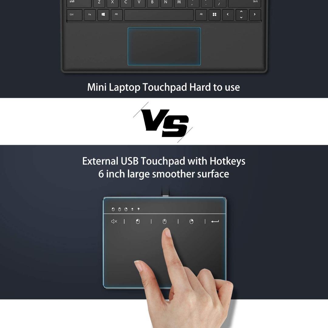 Touchpad Trackpad, External USB High Precision Trackpad with Multi