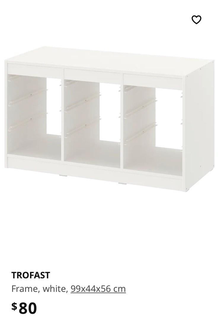 Trofast toy storage frame in white (IKEA), Furniture & Home Living