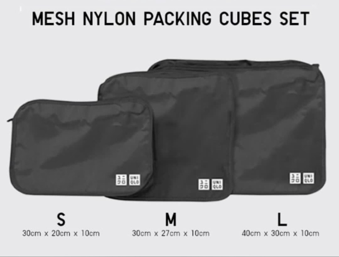 Nylon on sale packing cubes