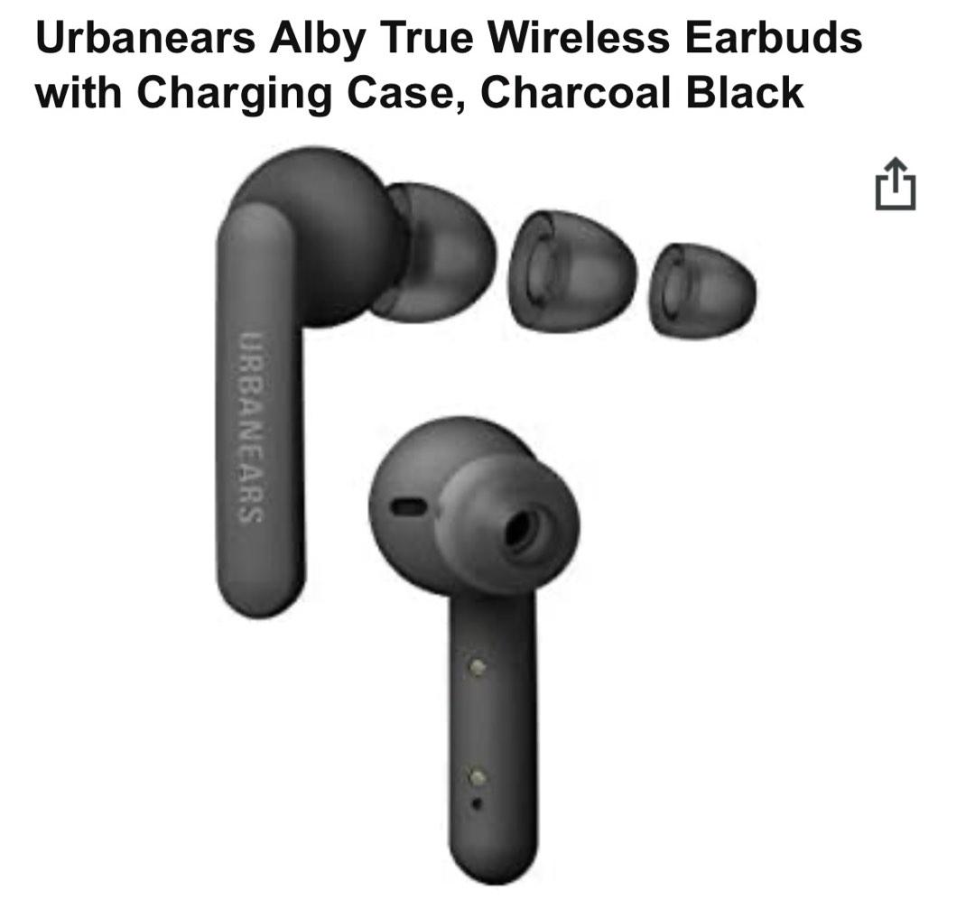 Urbanears Alby True Wireless Earbuds Charcoal Black