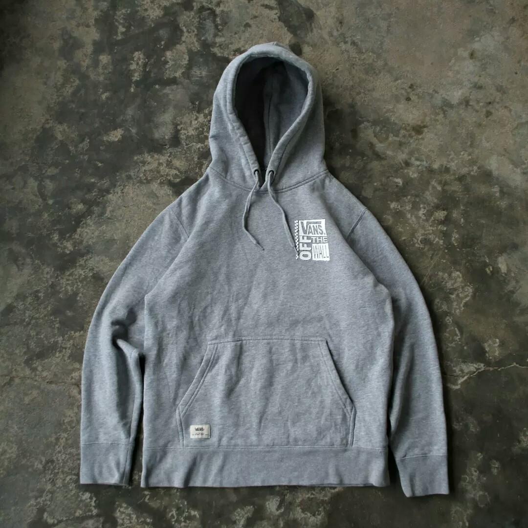 Vans off the wall hoodie cheap grey