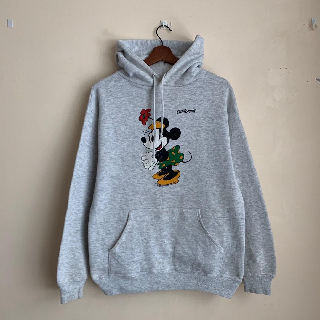 Vintage 80s Mickey Pullover Hoodie Men s Fashion Tops Sets