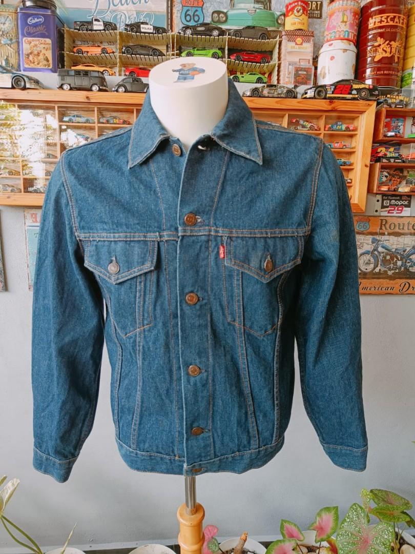 Vintage Levi s 75505 Trucker Jacket Jeans Men s Fashion Coats