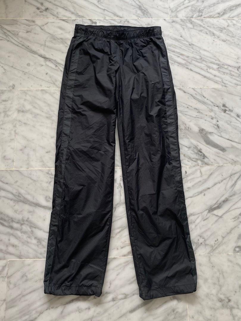 black grey nike vintage parachute pants