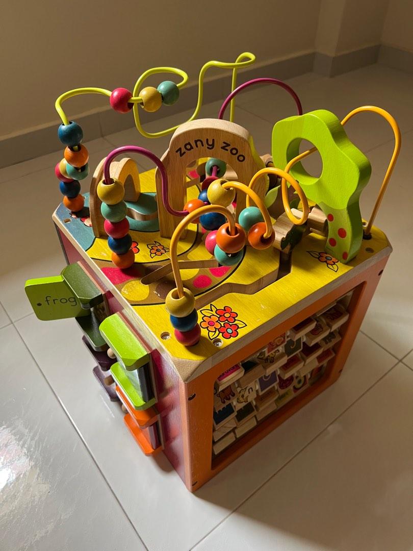 Zany Zoo (Wooden Activity Cube), Babies & Kids, Infant Playtime on