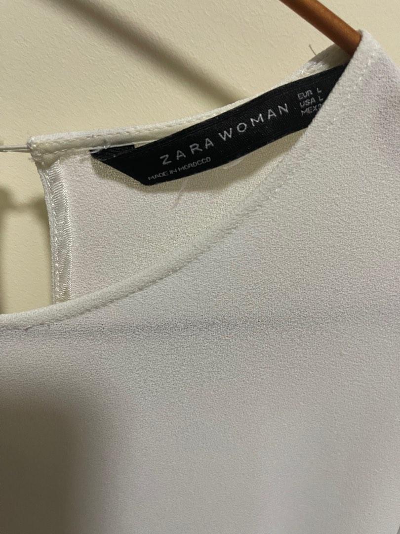 Zara white longsleeves top (Category: Blouses) located in Pasig City. Submitted by janrh (Listing ID 1186578683, Image 2). Description: .