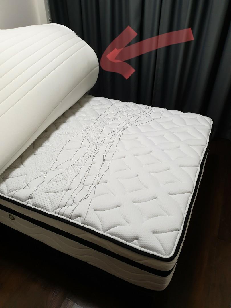 90 Ikea Topper Queen plush, like new, Furniture & Home Living