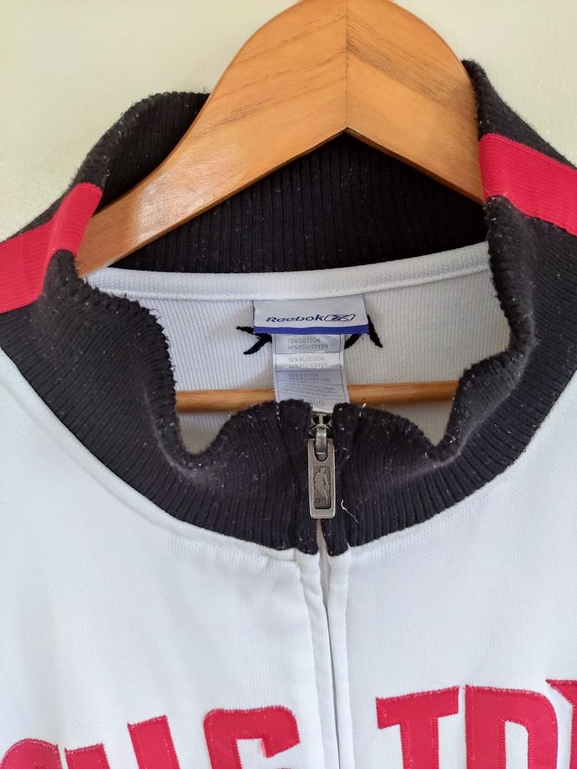 2006 ALL STAR NBA TRACK JACKET BY REEBOK (Category: Tshirts & Polo Shirts ) located in Tarlac. Submitted by thrift_genius (Listing ID 1186836383, Image 2). Description: Item : '06 NBA ALL STAR HOUSTON Size: L on tag can fit XL Dimension: 24x30 Price: 900 +SF FIRST MINE BASIS THANKS!!!.