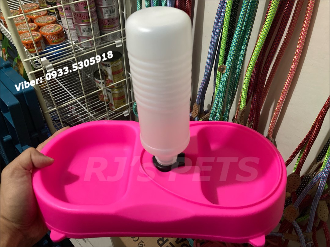 2 in 1 Bowl with water dispenser Fine Pet feeder cage travel crate